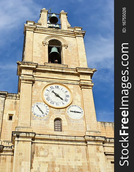 Bell Tower. St John's Co-Cathedral. Valetta. Malta