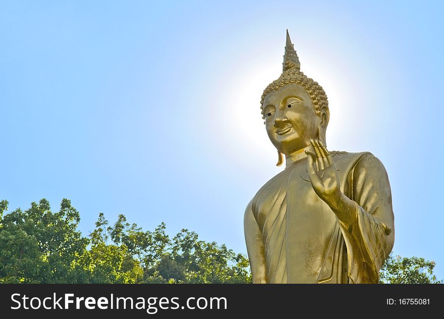 The image of Buddha statue. The image of Buddha statue