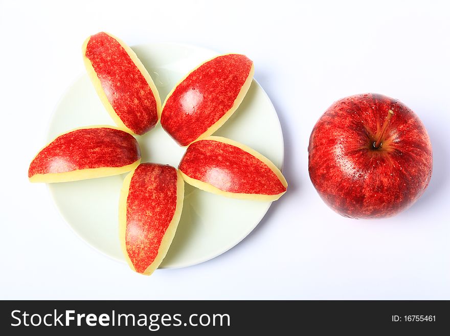 Red Apple freshness is Fruit skin health