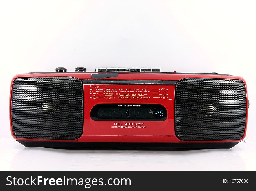 Red Cassette Player