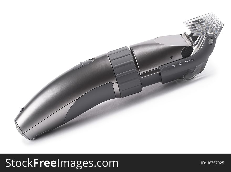 Wireless hair clipper isolated over white background