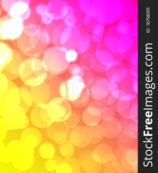 Abstract Color Bokeh Background