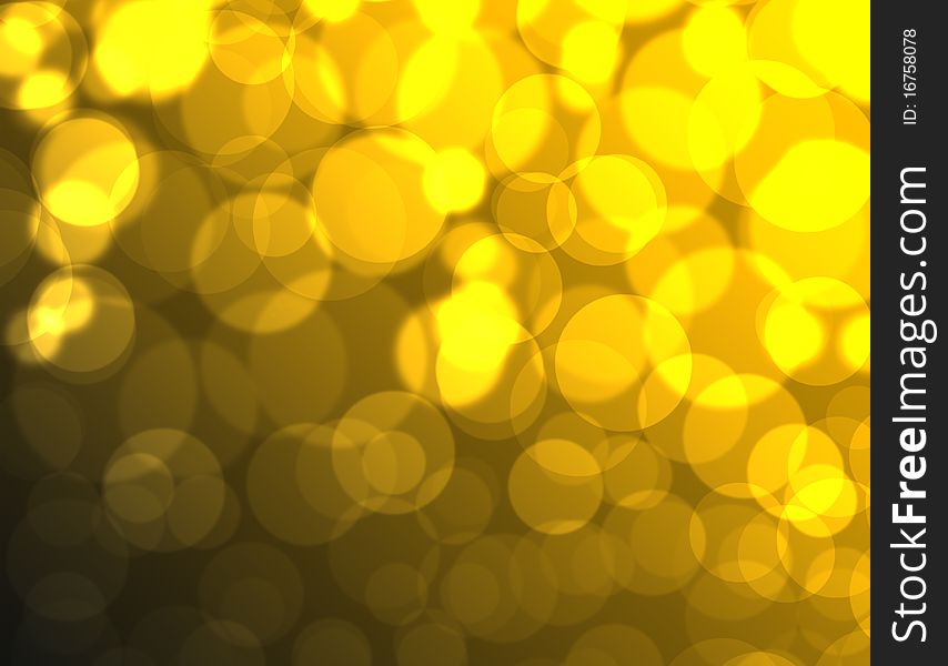 Abstract yellow color square bokeh background