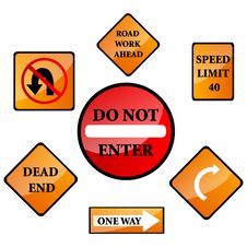 Road Sign Royalty Free Stock Photos Road Sign Royalty Free Stock Photos