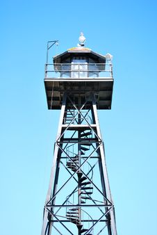 Alcatraz Turret And Blue Sky Stock Photos Alcatraz Turret And Blue Sky Stock Photos