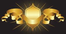 Shield And Ribbon Royalty Free Stock Photo Shield And Ribbon Royalty Free Stock Photo