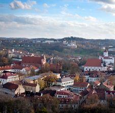 Vilnius Old Town Cityscape Royalty Free Stock Images Vilnius Old Town Cityscape Royalty Free Stock Images