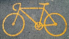 Bicycle Sign Stock Image