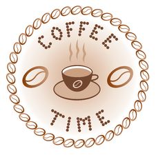 Sign Of Coffee Time Stock Photography Sign Of Coffee Time Stock Photography