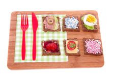 Varied Decorative Slices Of Bread Royalty Free Stock Image Varied Decorative Slices Of Bread Royalty Free Stock Image
