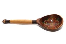 Russian Wooden Spoon Royalty Free Stock Photos