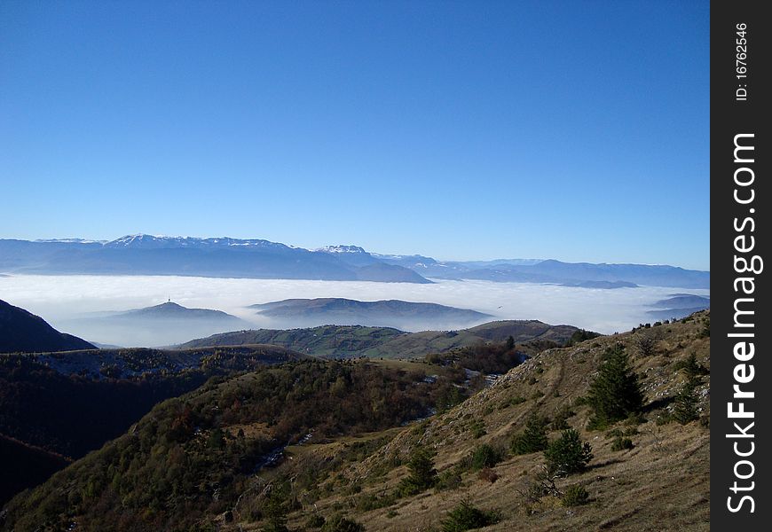 Mountain landscape near Sarajevo, Bosnia and Herzegovina