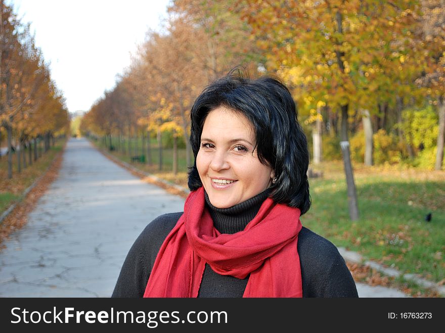 Autumn portrait in the park