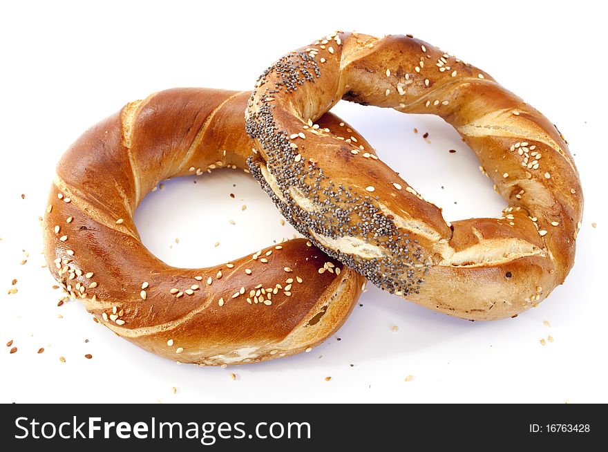 Two Breads In Form Of Ring