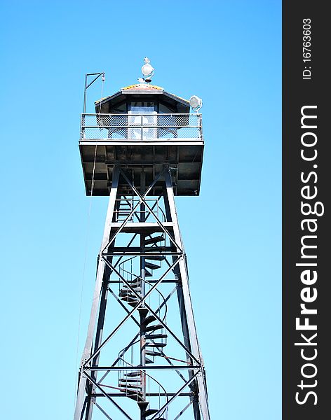 The alcatraz turret used to check the prisoners. The alcatraz turret used to check the prisoners