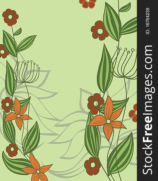 Flower background. Illustration for design.