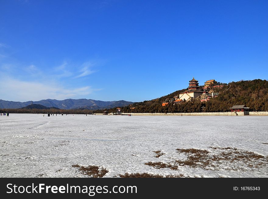 Beautiful scenery in the Winter Palace, Beijing, China