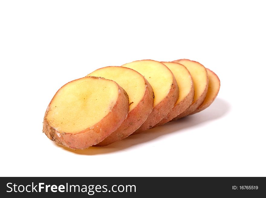 Potato isolated on white background