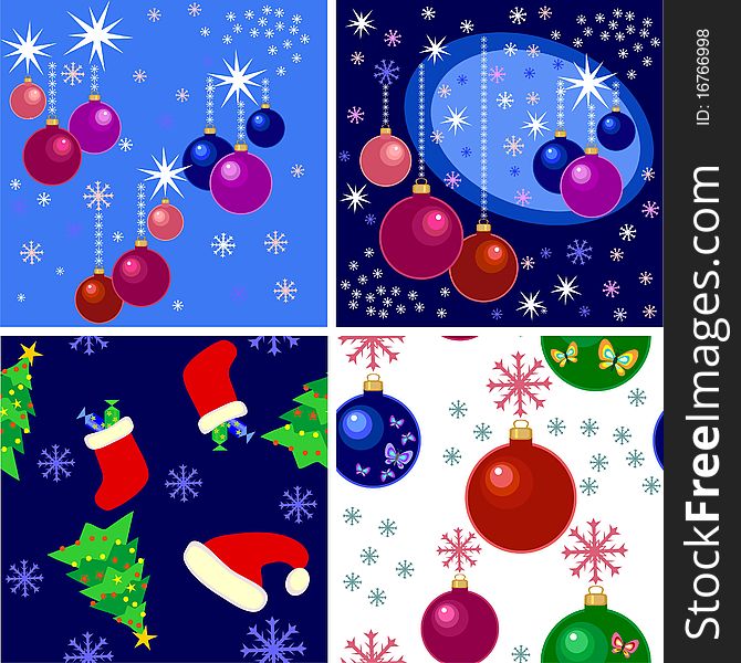 Christmas background in various forms and shades