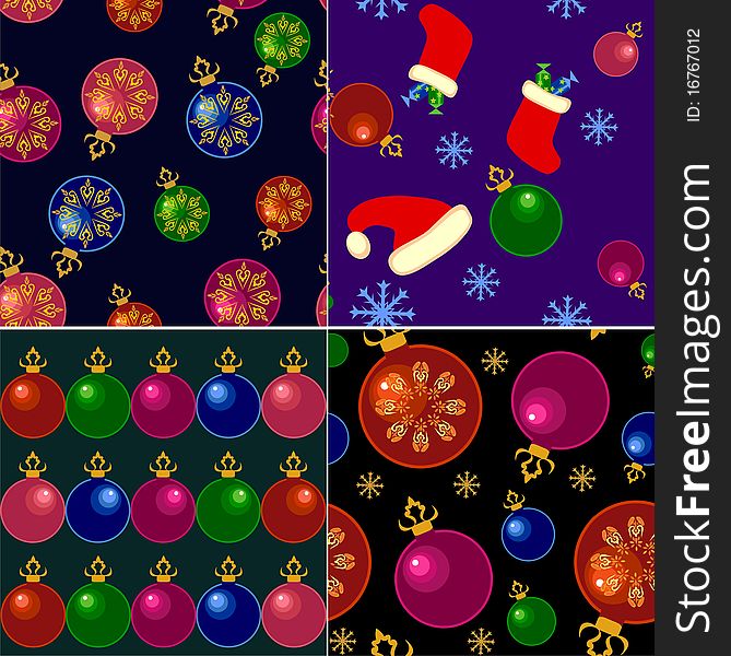 Christmas background in various forms and shades