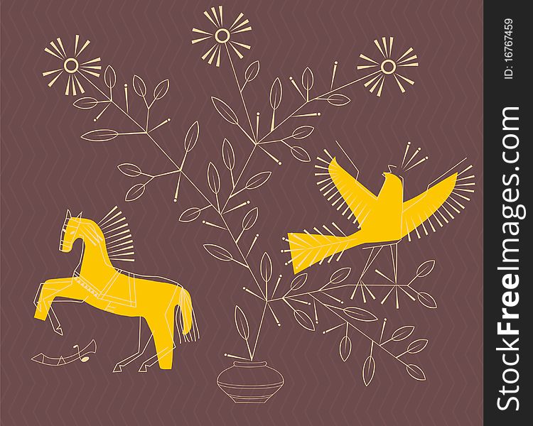 Horse And Bird