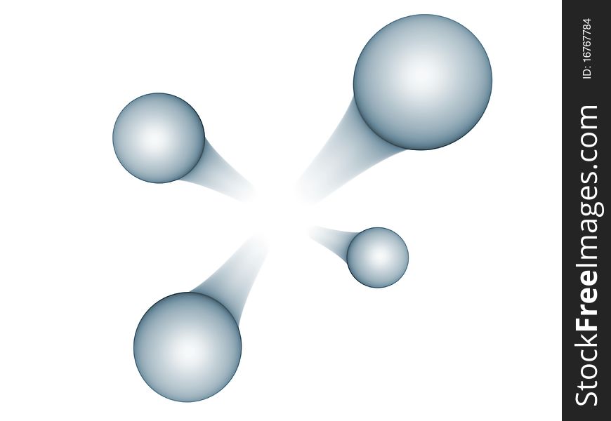 Conceptual interplay of three dimentional primitives. Conceptual interplay of three dimentional primitives