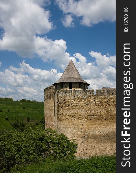 Entrance View Of The Khotyn Fortress. Khotyn