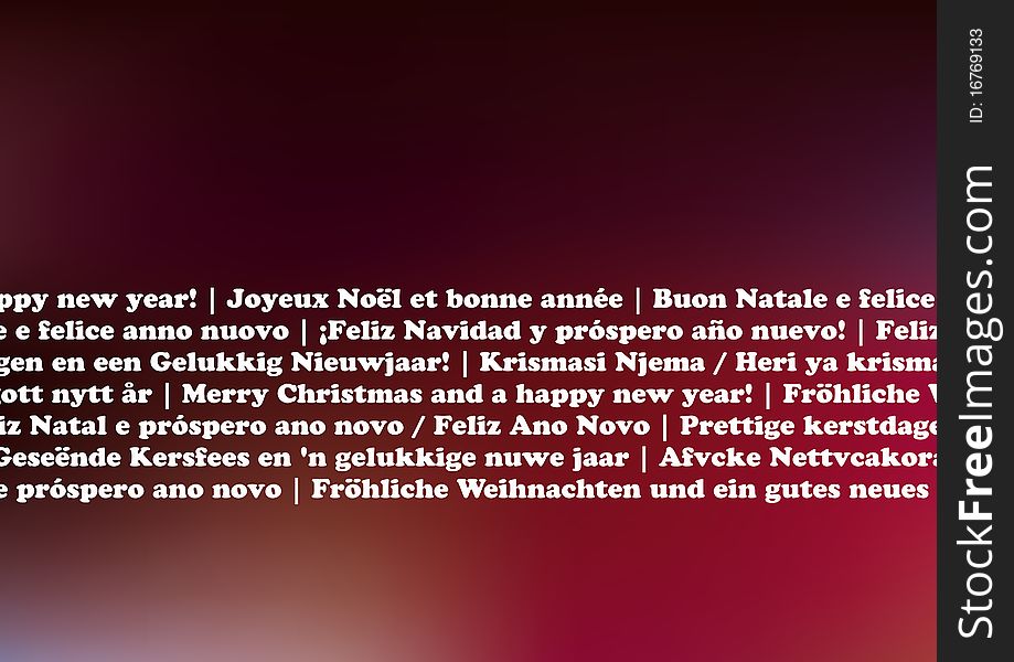 Christmas Card Languages