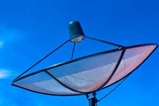 Satellite Dish In Blue Sky Royalty Free Stock Photos Satellite Dish In Blue Sky Royalty Free Stock Photos