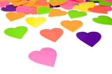 Colourful Haper Hearts Stock Image Colourful Haper Hearts Stock Image