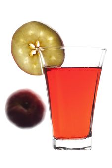 Glass Of Freshly Squeeze Red Apple Juice Stock Image Glass Of Freshly Squeeze Red Apple Juice Stock Image