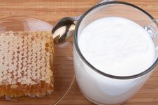 Milk And Honey Royalty Free Stock Photo Milk And Honey Royalty Free Stock Photo
