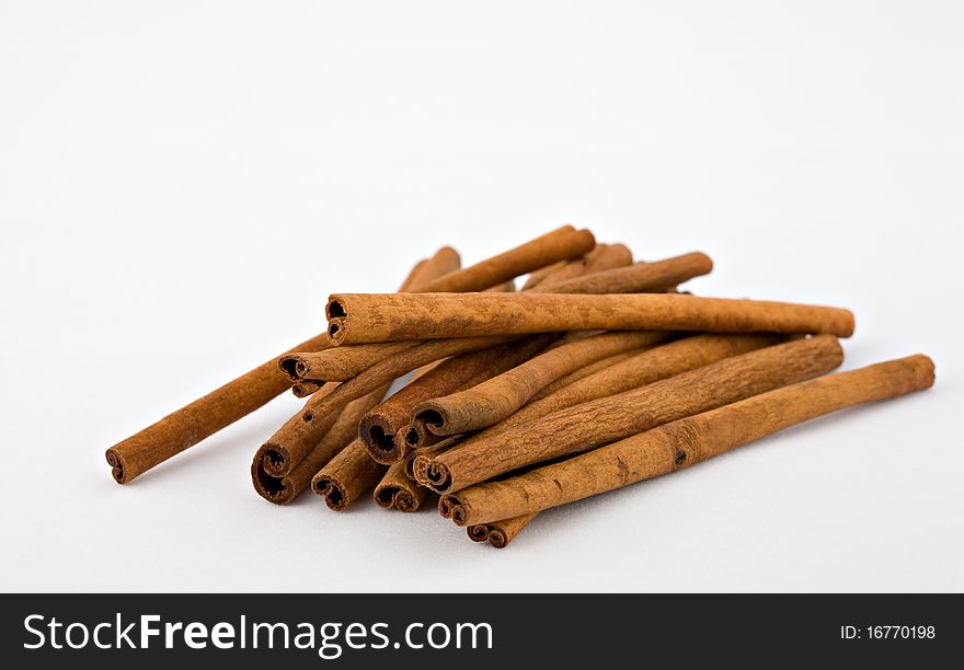 Close up of cinnamon sticks used for cooking and spiced drinks