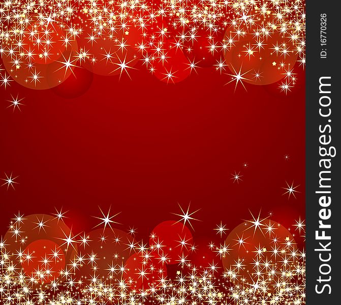 Illustration of a red Christmas Background