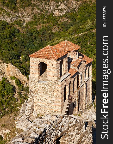 The Saint Mary church at Asen's Fortress near Asenovgrad, Bulgaria. The Saint Mary church at Asen's Fortress near Asenovgrad, Bulgaria.