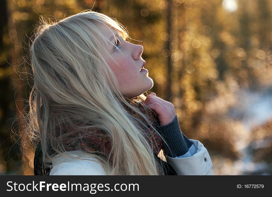 Portrait Of The Young Beautiful Girl