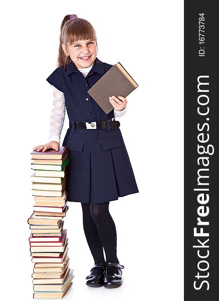 Schoolgirl With Books