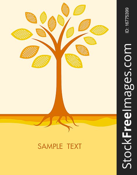 Illustration of abstract tree. Illustration of abstract tree