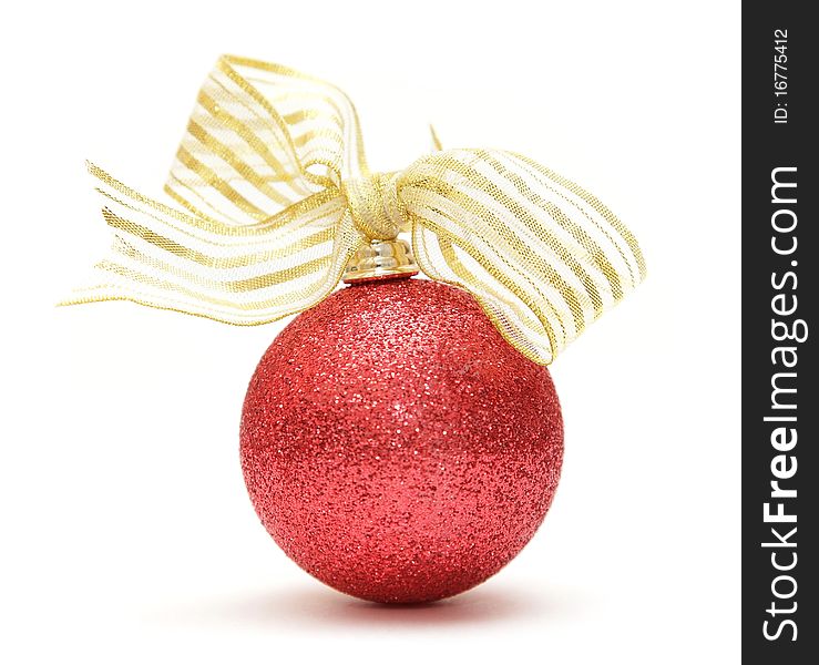 Red Christmas Decoration Isolated