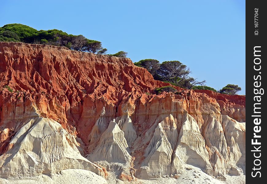 Red seashore