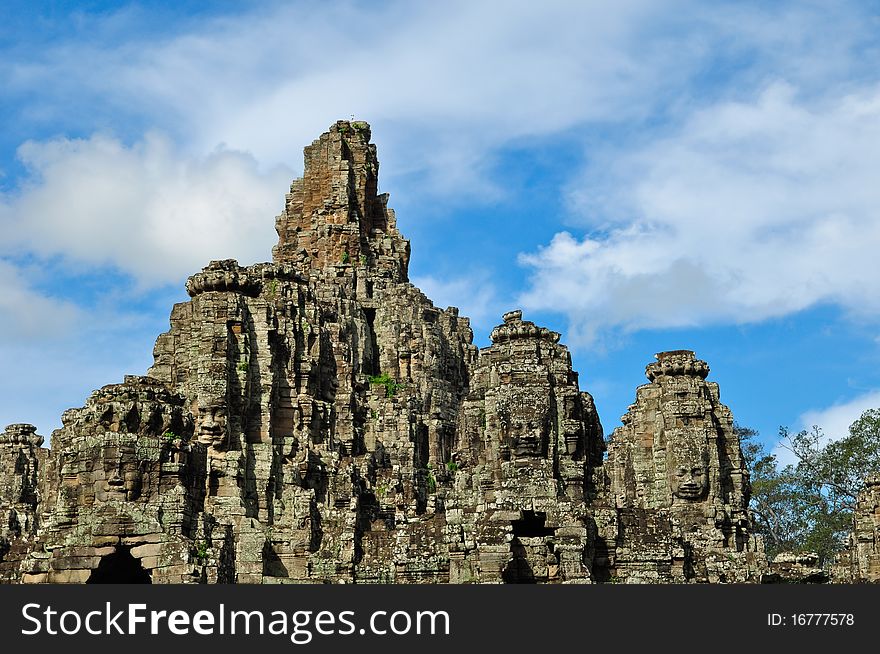 Entrance to Angkor thom at Siem Reap, Cambodia