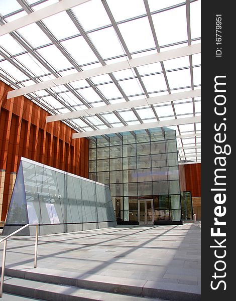 Architecture of modern new glass building exteriors. Architecture of modern new glass building exteriors