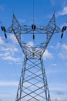 Power Plant And Power Lines Stock Image Power Plant And Power Lines Stock Image