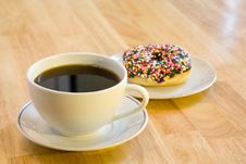 Coffee And Donut Royalty Free Stock Images