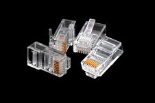 Ethernet Connectors RJ45 Stock Photography Ethernet Connectors RJ45 Stock Photography