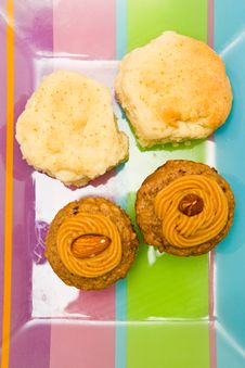 Cupcakes And Biscuits Stock Image