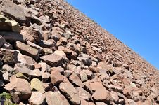 Slope Of Water Dam Made In Stone Royalty Free Stock Photography Slope Of Water Dam Made In Stone Royalty Free Stock Photography