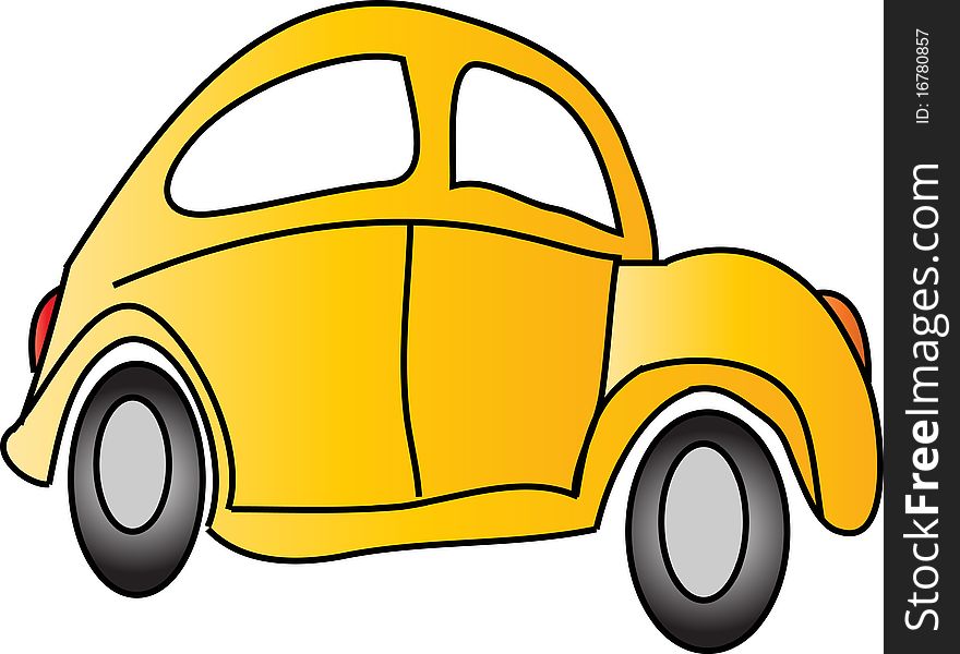 Vector illustration of a car. Vector illustration of a car