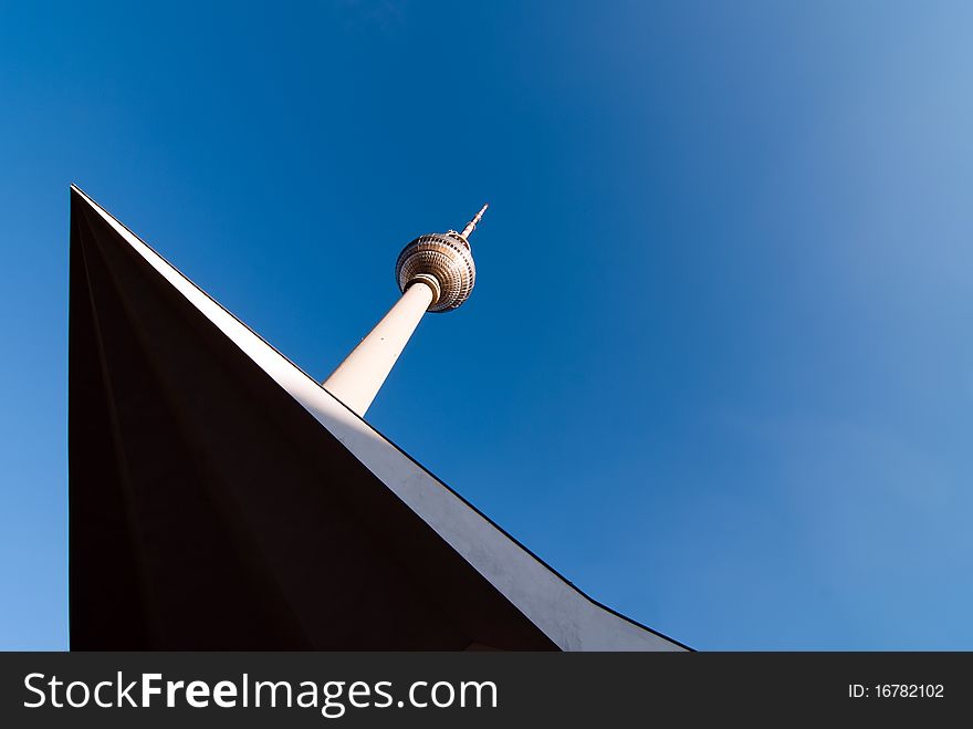 Television Tower Against A Blue Sky V2