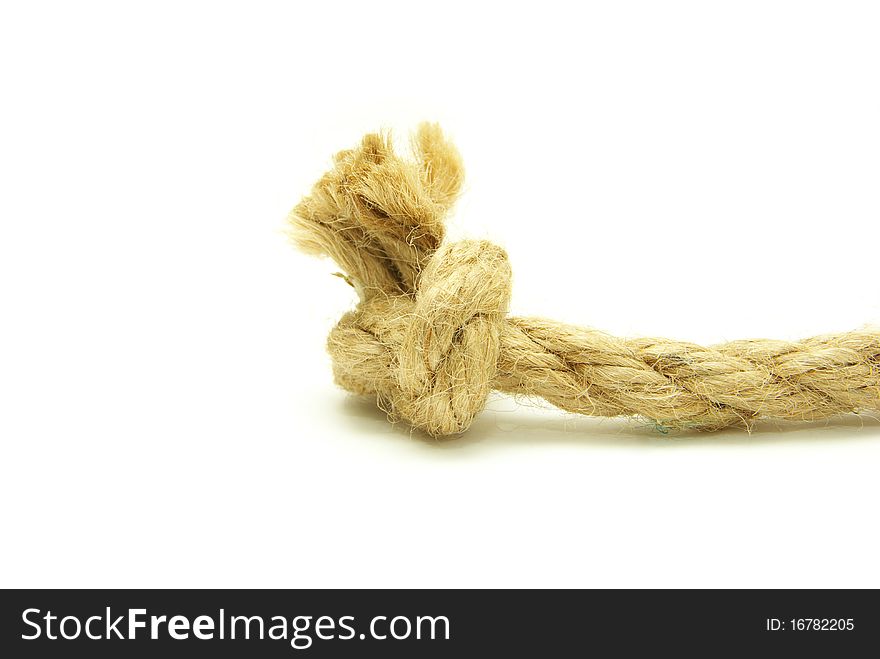 Rope isolated on a white background